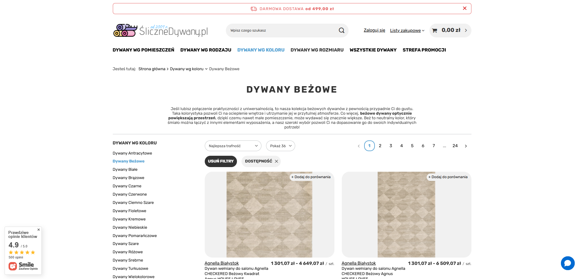 Dywany beżowe z długim włosiem czy krótkim runem - co wybrać?